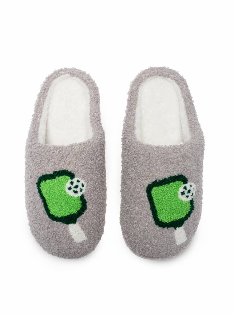 Indoor / Outdoor Slippers - Pickleball - Gray
