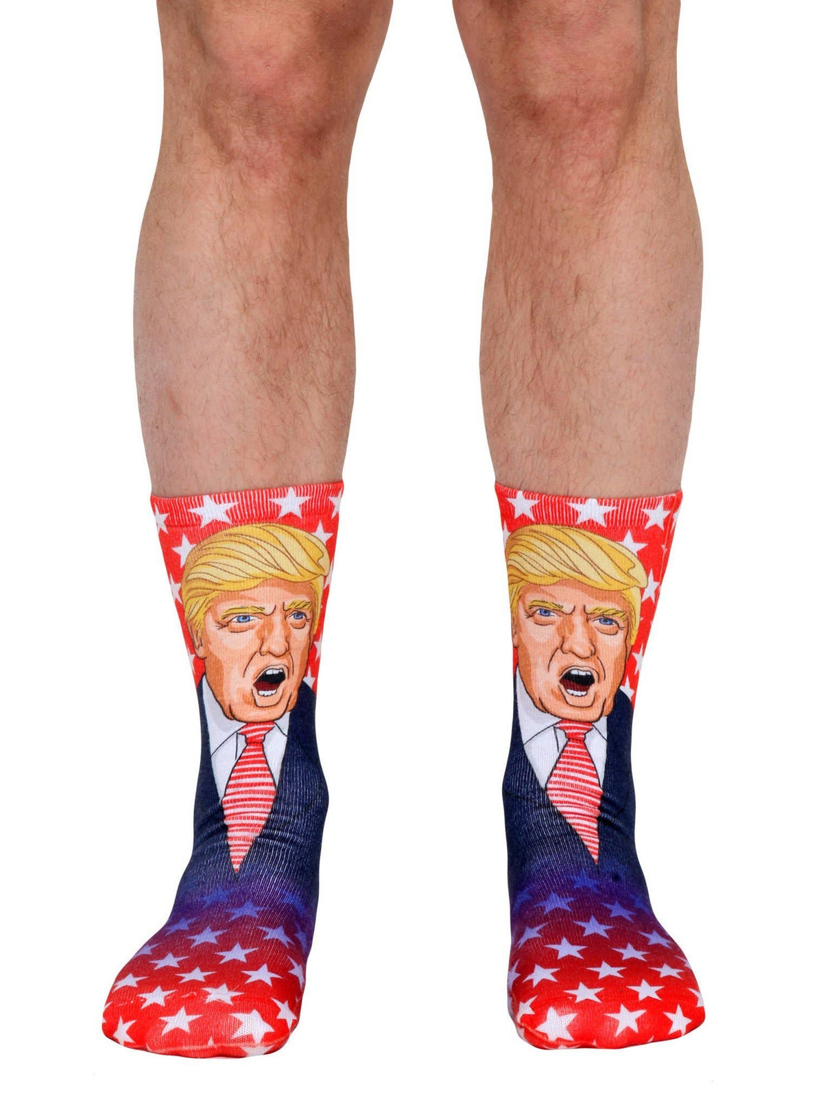 Novelty Graphic Crew Socks - President Donald Trump