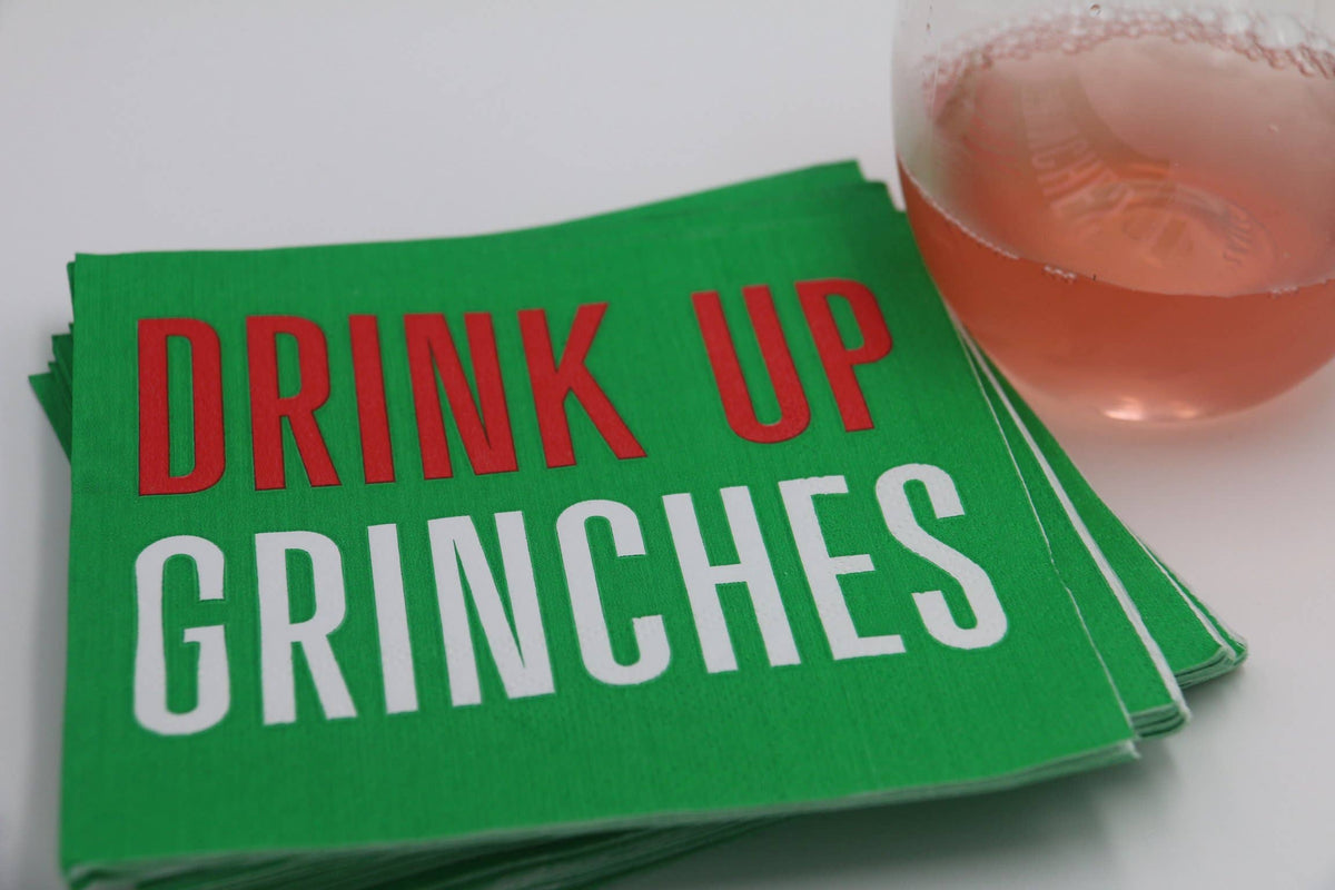 Drink Up Grinches/3 ply Cocktail Napkins 20ct