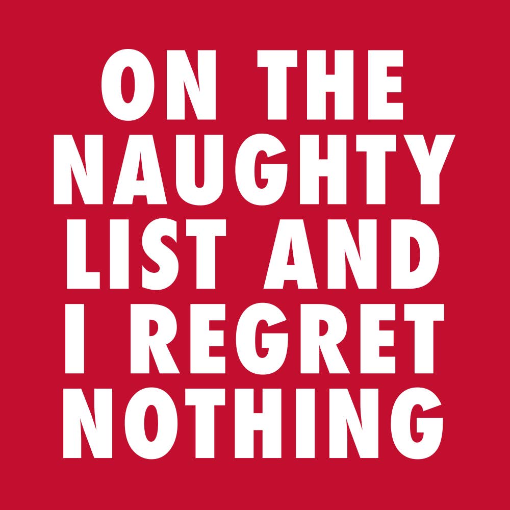 I Regret Nothing/Holiday Cocktail Napkins 20ct