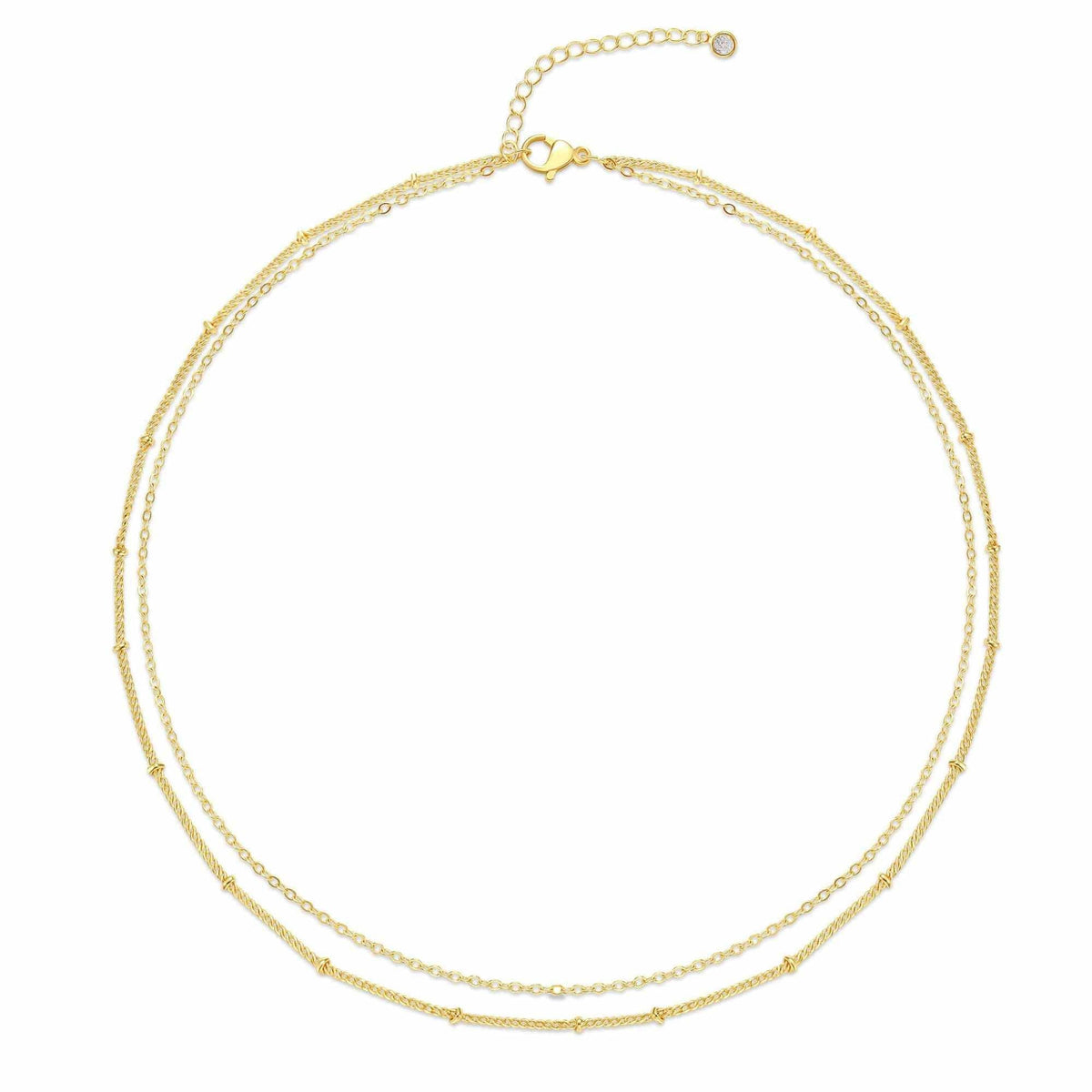 Dainty Layered Chain: Silver