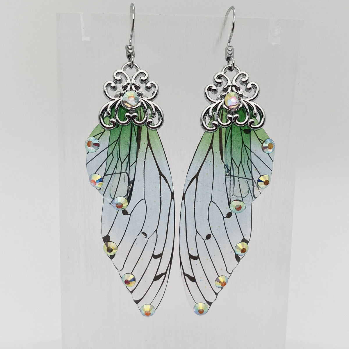 Handmade Fairy Wings Earrings Insect Butterfly Wing: F