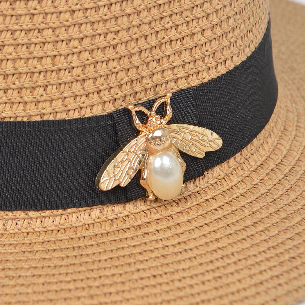 Faux Straw Hat
