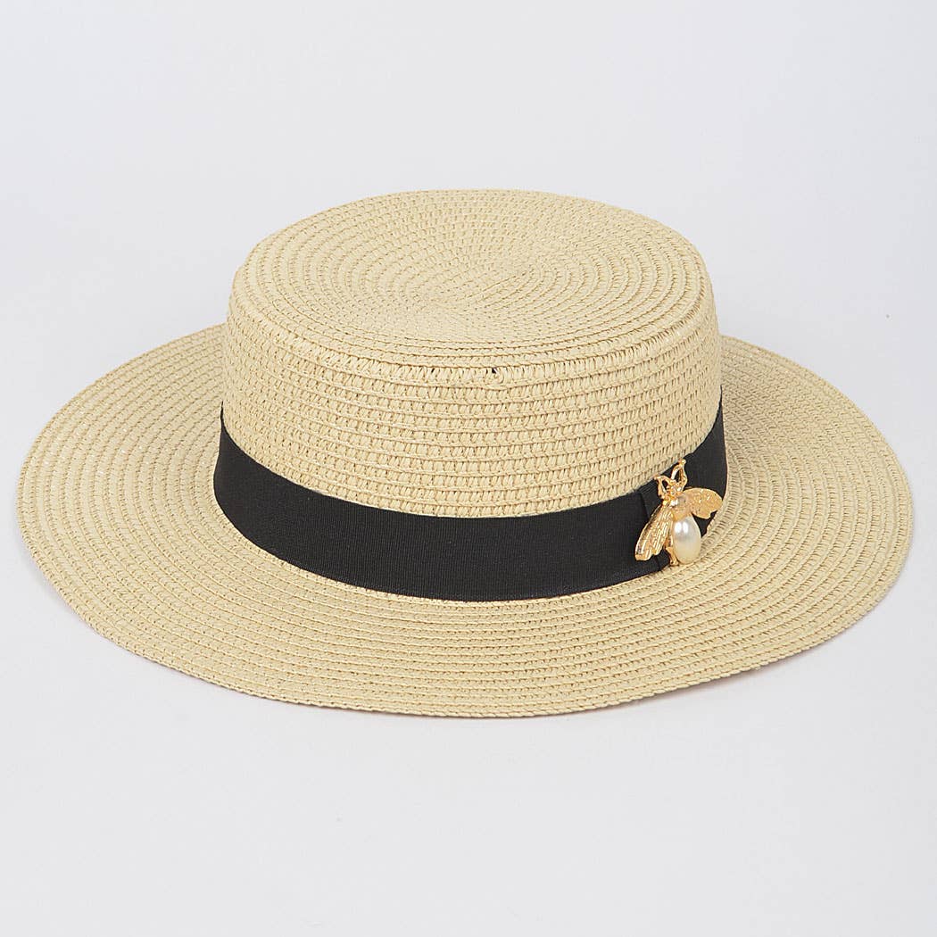 Faux Straw Hat