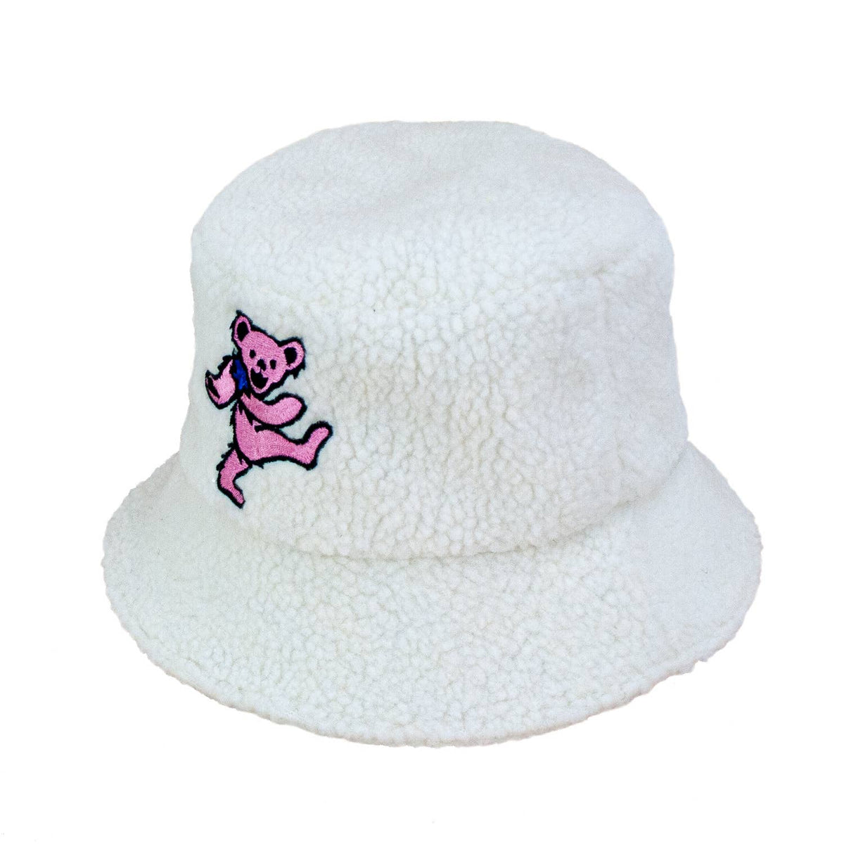 Pink Bear Polyester Bucket Hat