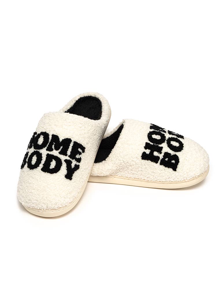 Indoor / Outdoor Slippers - "Home Body" - White