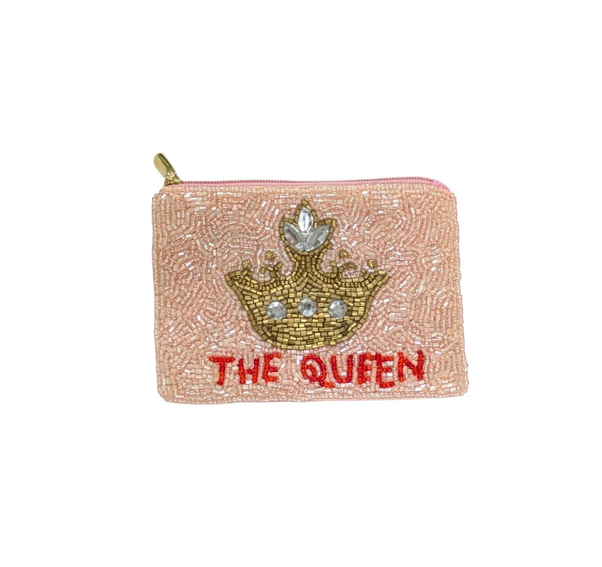 Ladies The Queen Fully Beaded Coin Purse
