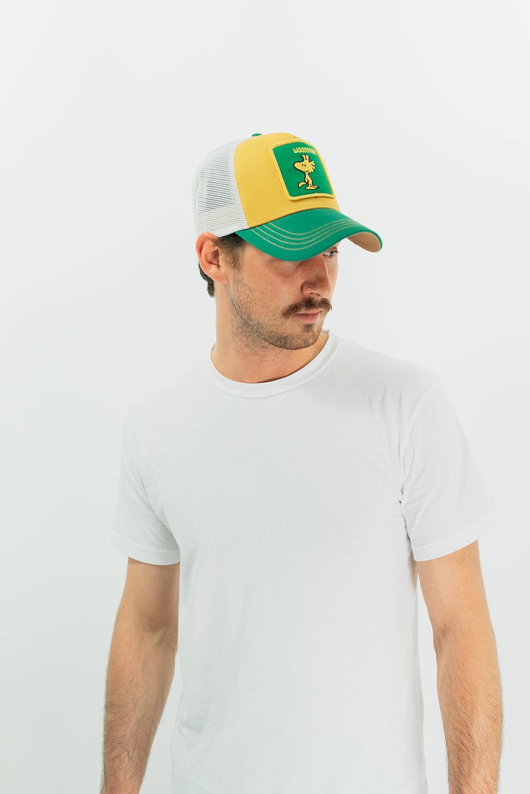 Woodstock Peanuts Cotton Mesh Yellow Adjustable Trucker Hat