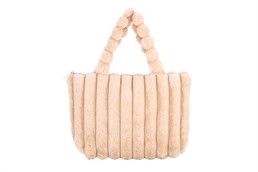 Ladies Faux Fur Fashion Handbag