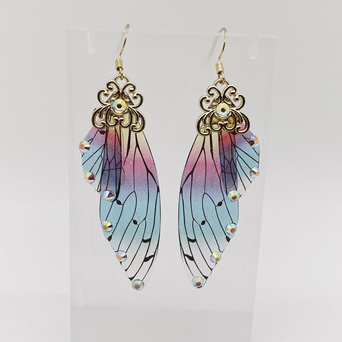 Handmade Fairy Wings Earrings Insect Butterfly Wing: A