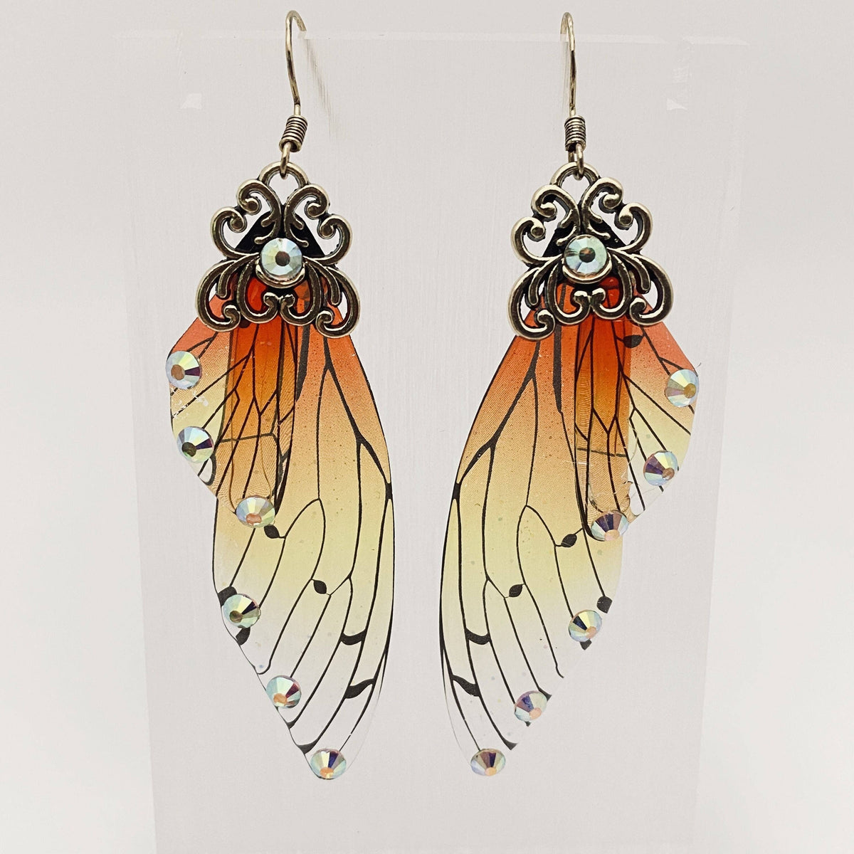 Handmade Fairy Wings Earrings Insect Butterfly Wing: C