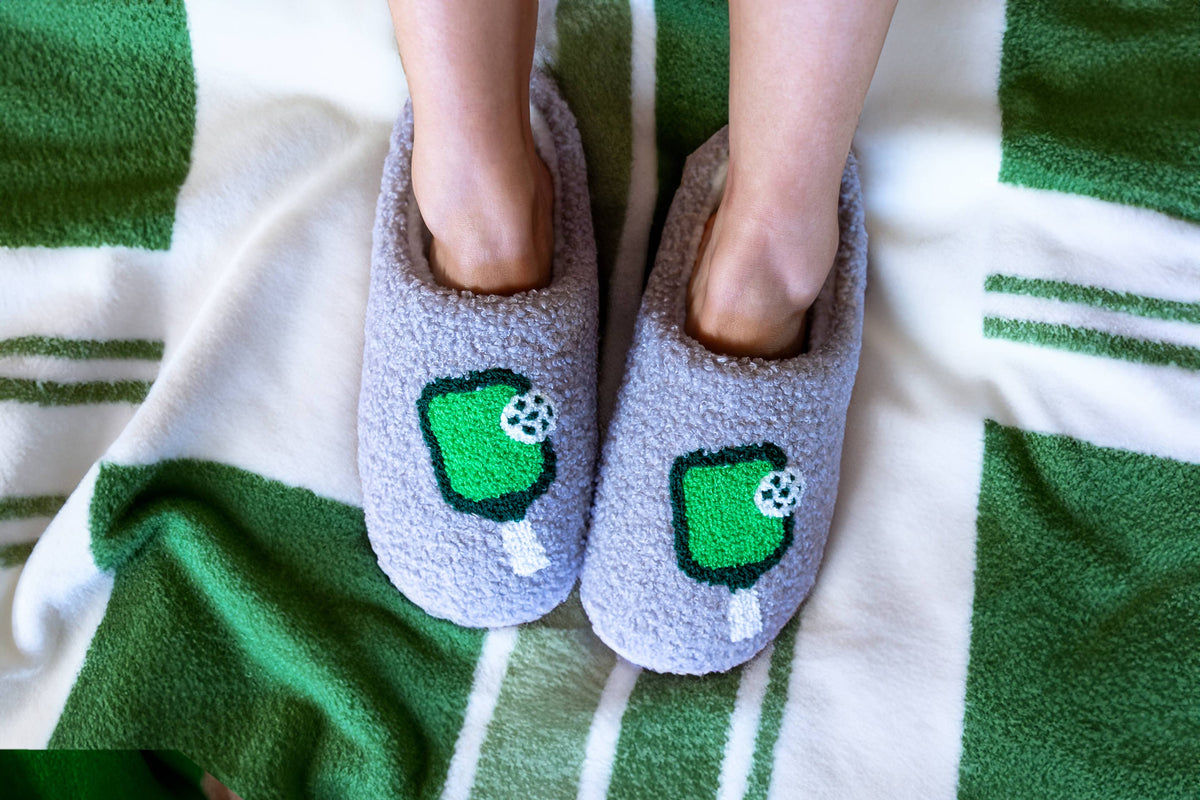 Indoor / Outdoor Slippers - Pickleball - Gray
