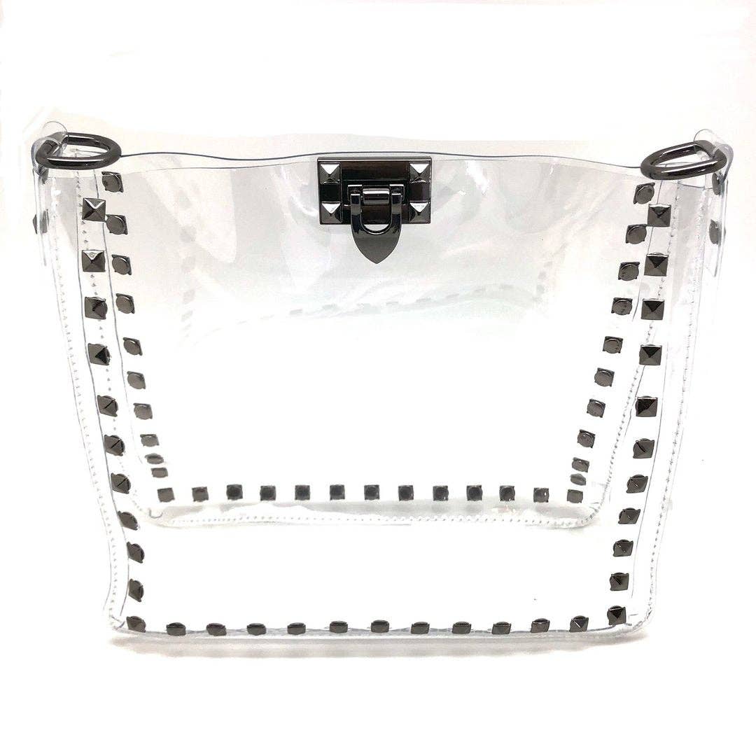 Sydney Clear Bag: Gunmetal