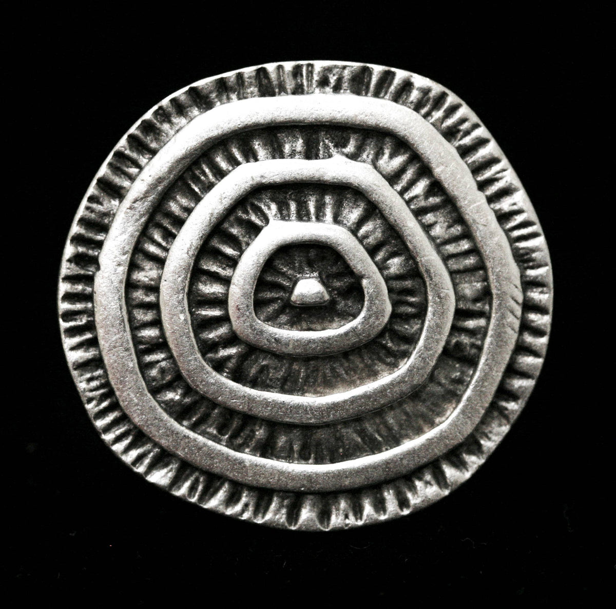 Handmade Natty Pewter Ring - 3597