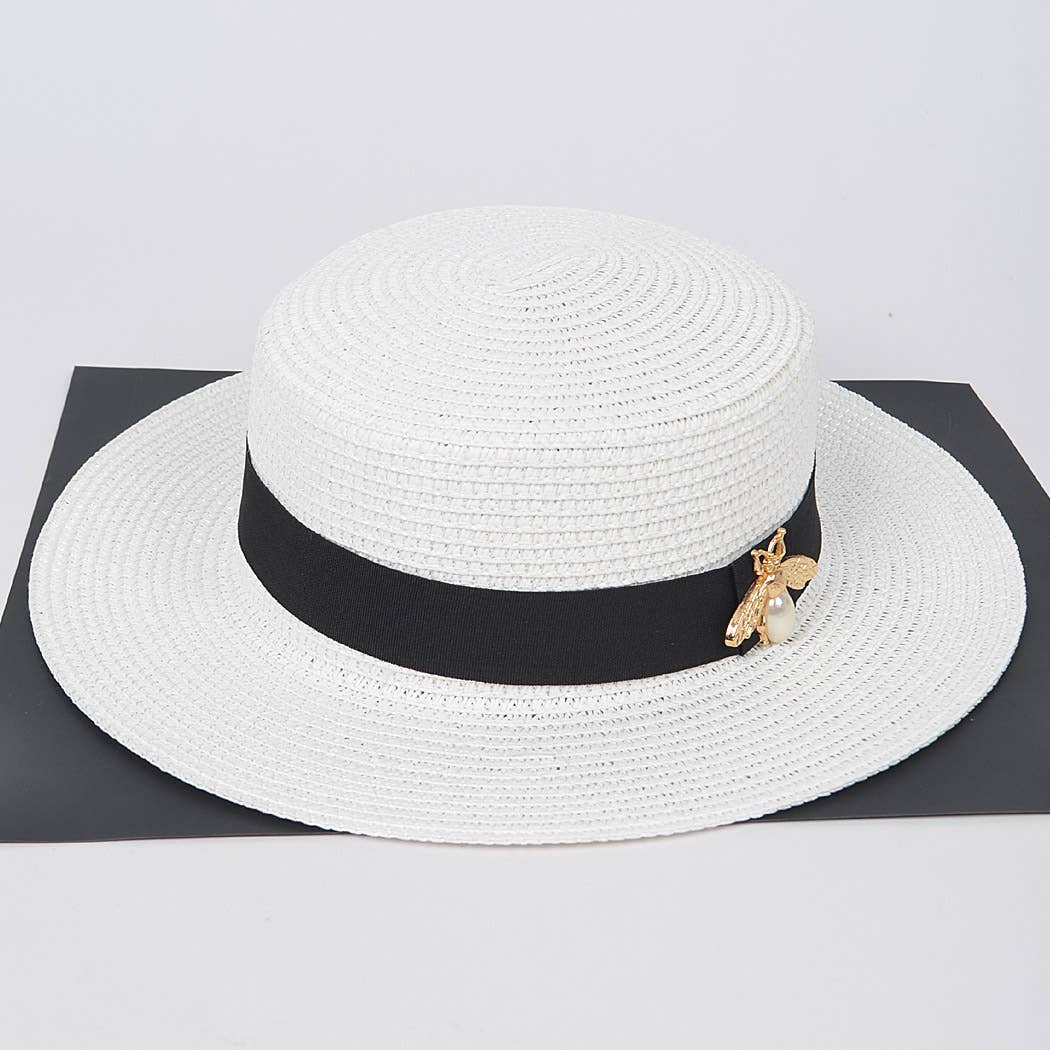 Faux Straw Hat