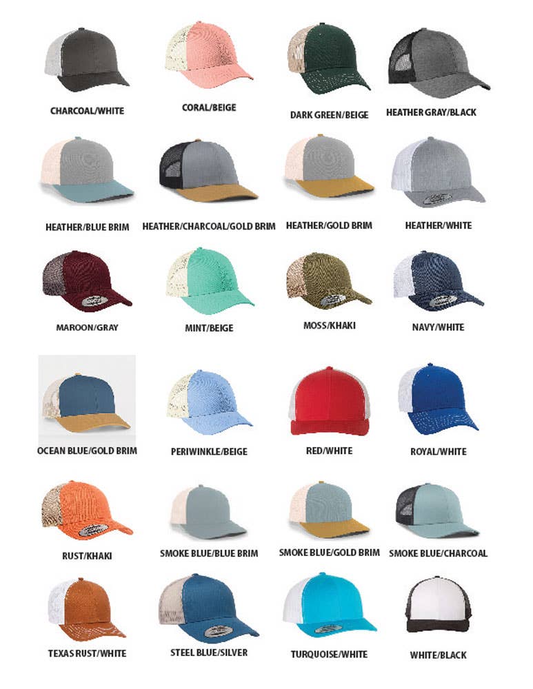 Outdoor Badge Leather Patch Hat - CUSTOMIZABLE