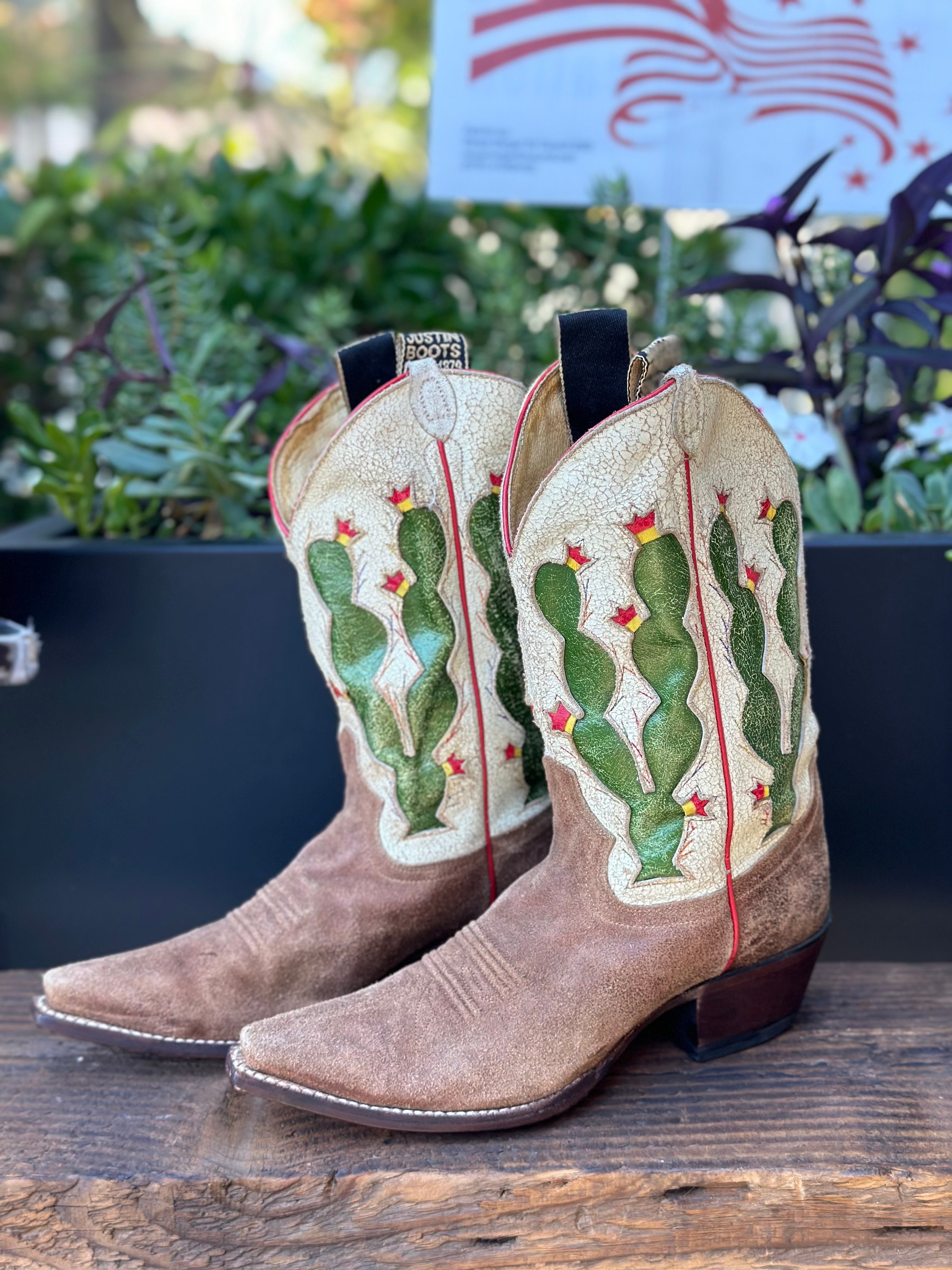 Justin cactus boots hotsell
