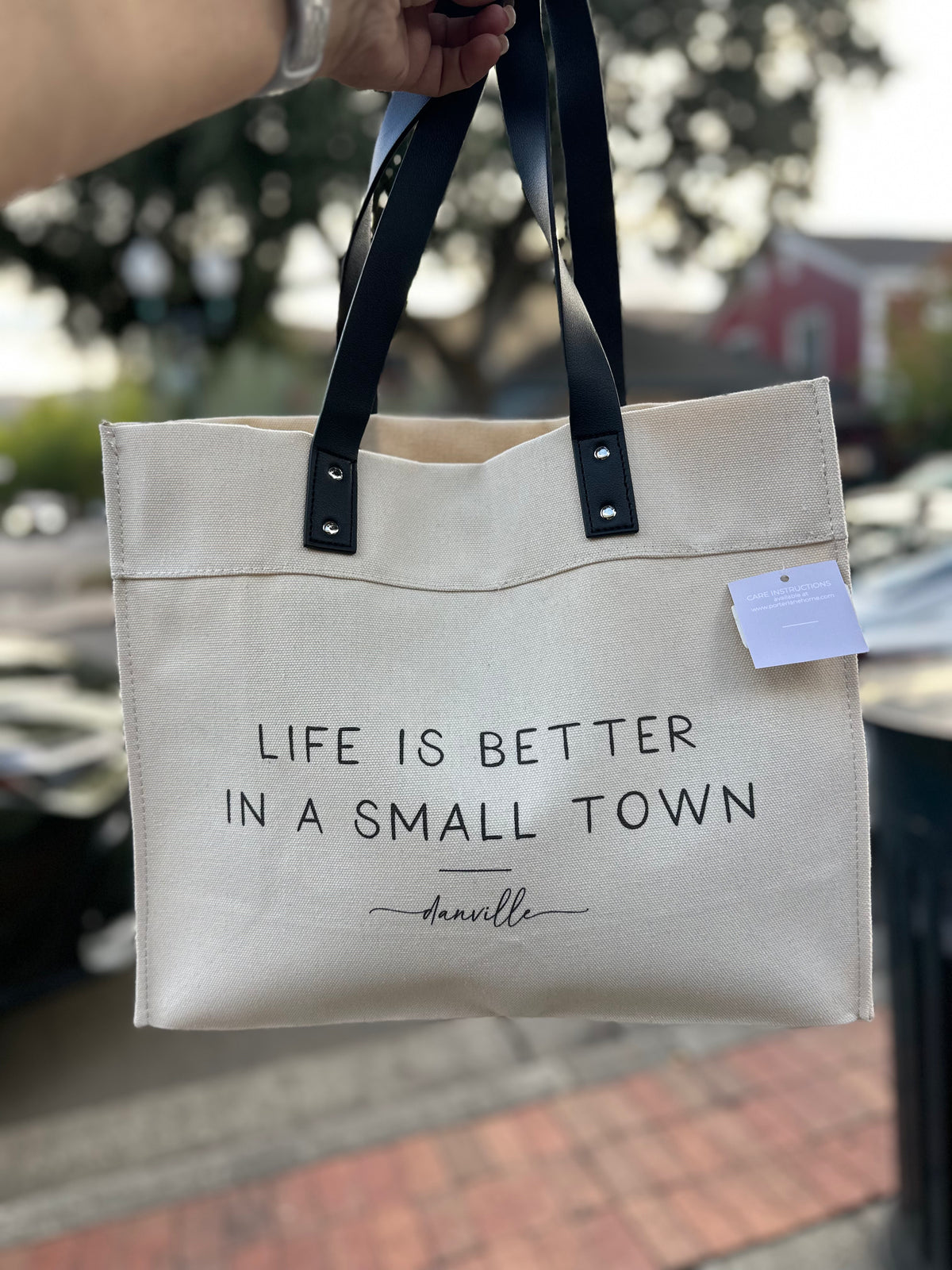 Better In A Small Town Custom Market Tote-Danville