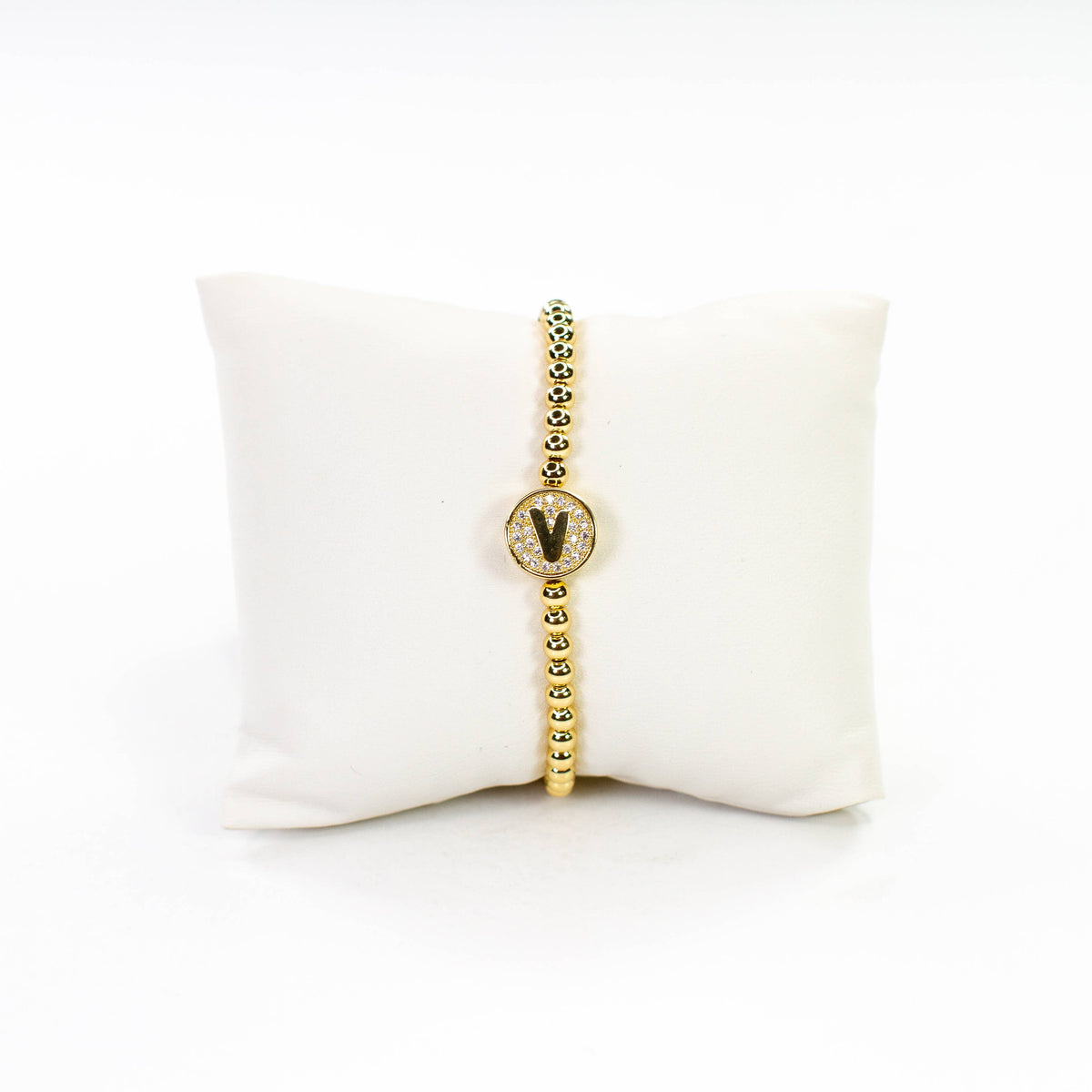 Initial Simulated Diamond Bracelet: T