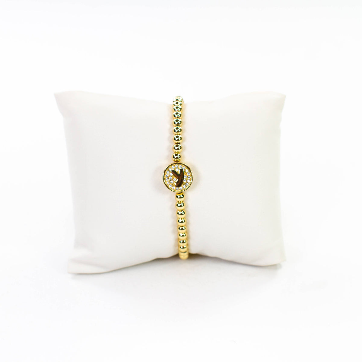 Initial Simulated Diamond Bracelet: T