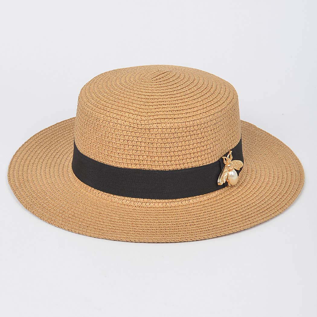 Faux Straw Hat