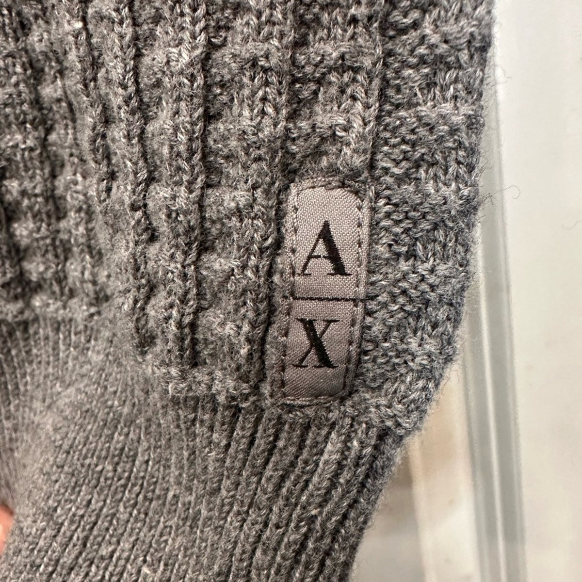 Vintage Armani Exchange Long Sleeve‎ grey sweater Size M