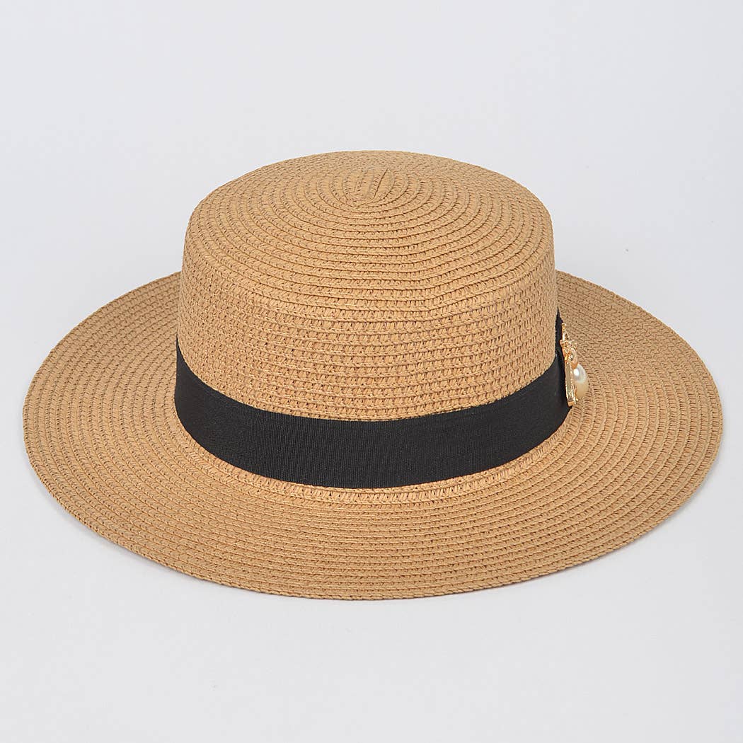 Faux Straw Hat