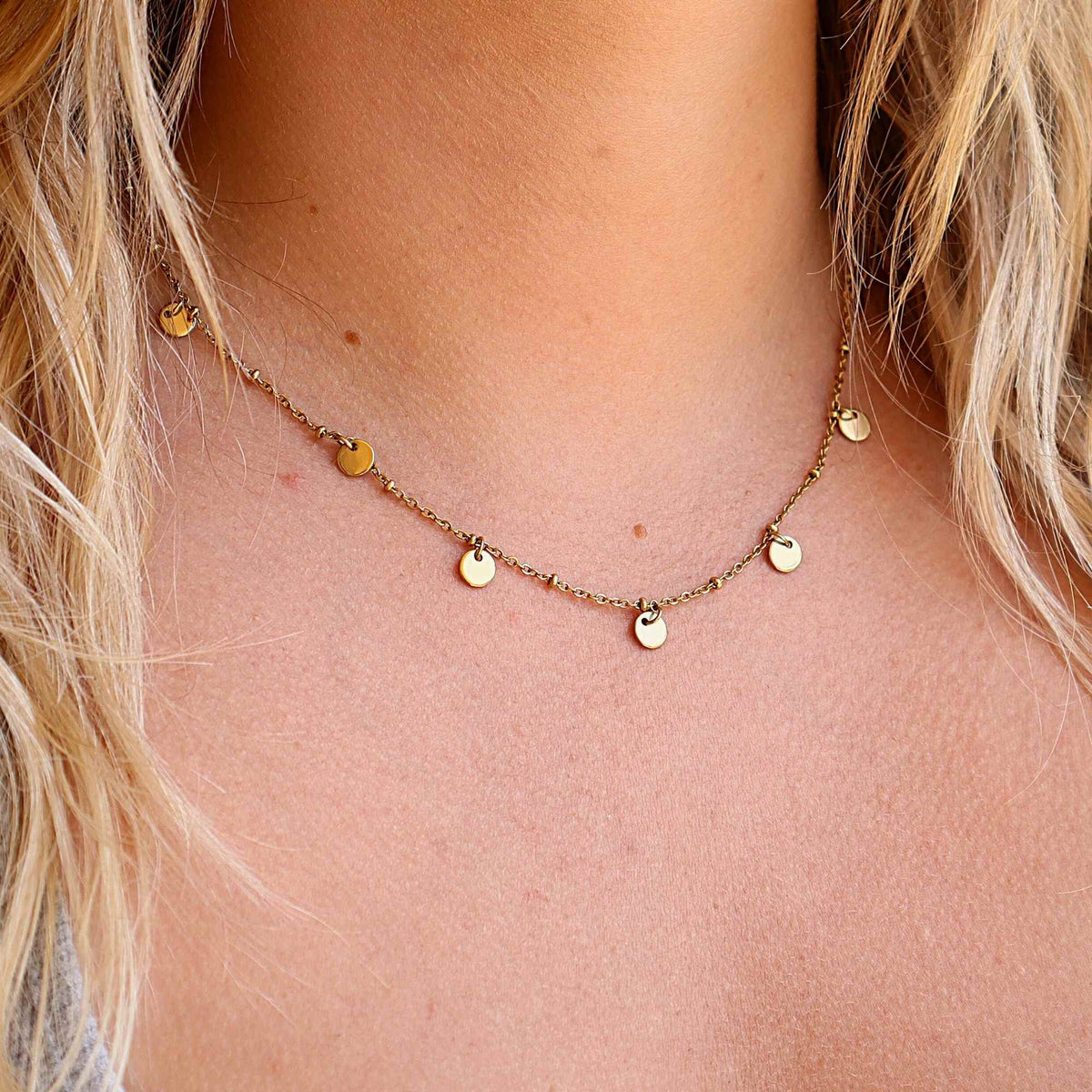 Summer Vibes Disc Necklace