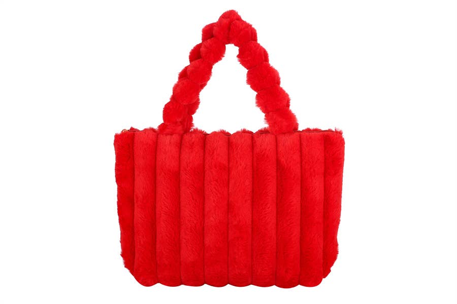 Ladies Faux Fur Fashion Handbag