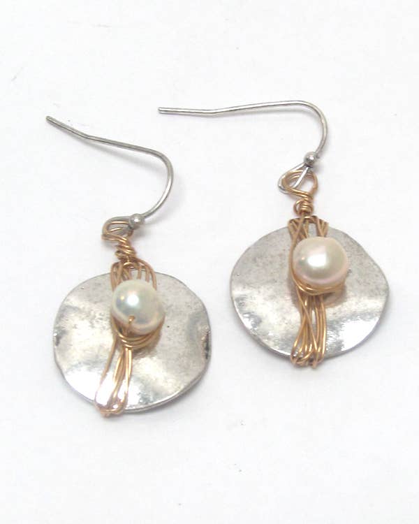 ( UX1274 )  PEARL  EARRINGS