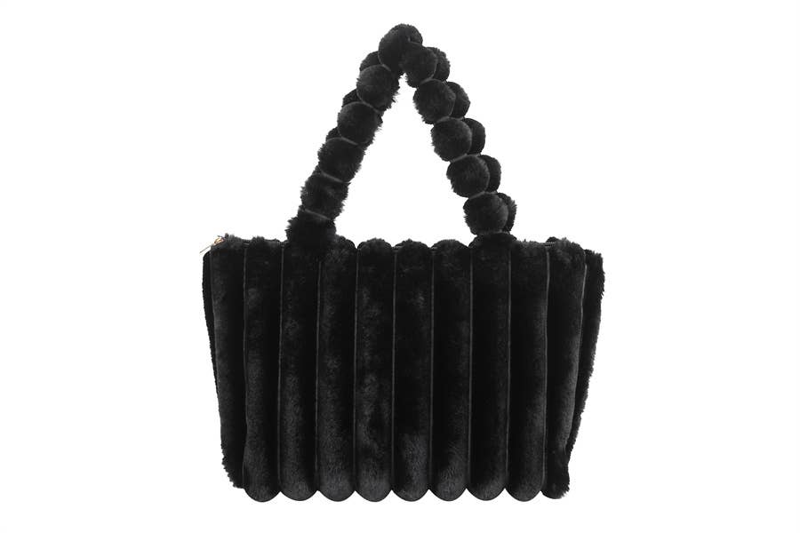 Ladies Faux Fur Fashion Handbag