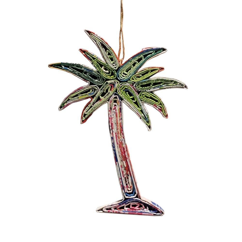 Coconut Tree Ornament - Recycled Paper: Large