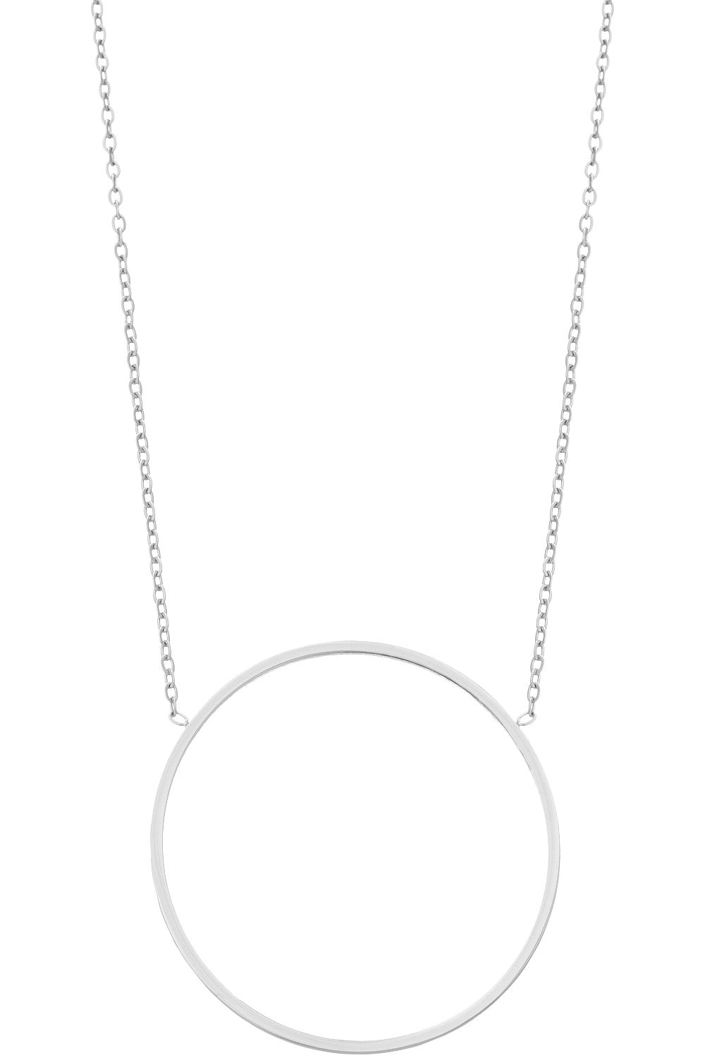 Circle Necklace-Silver