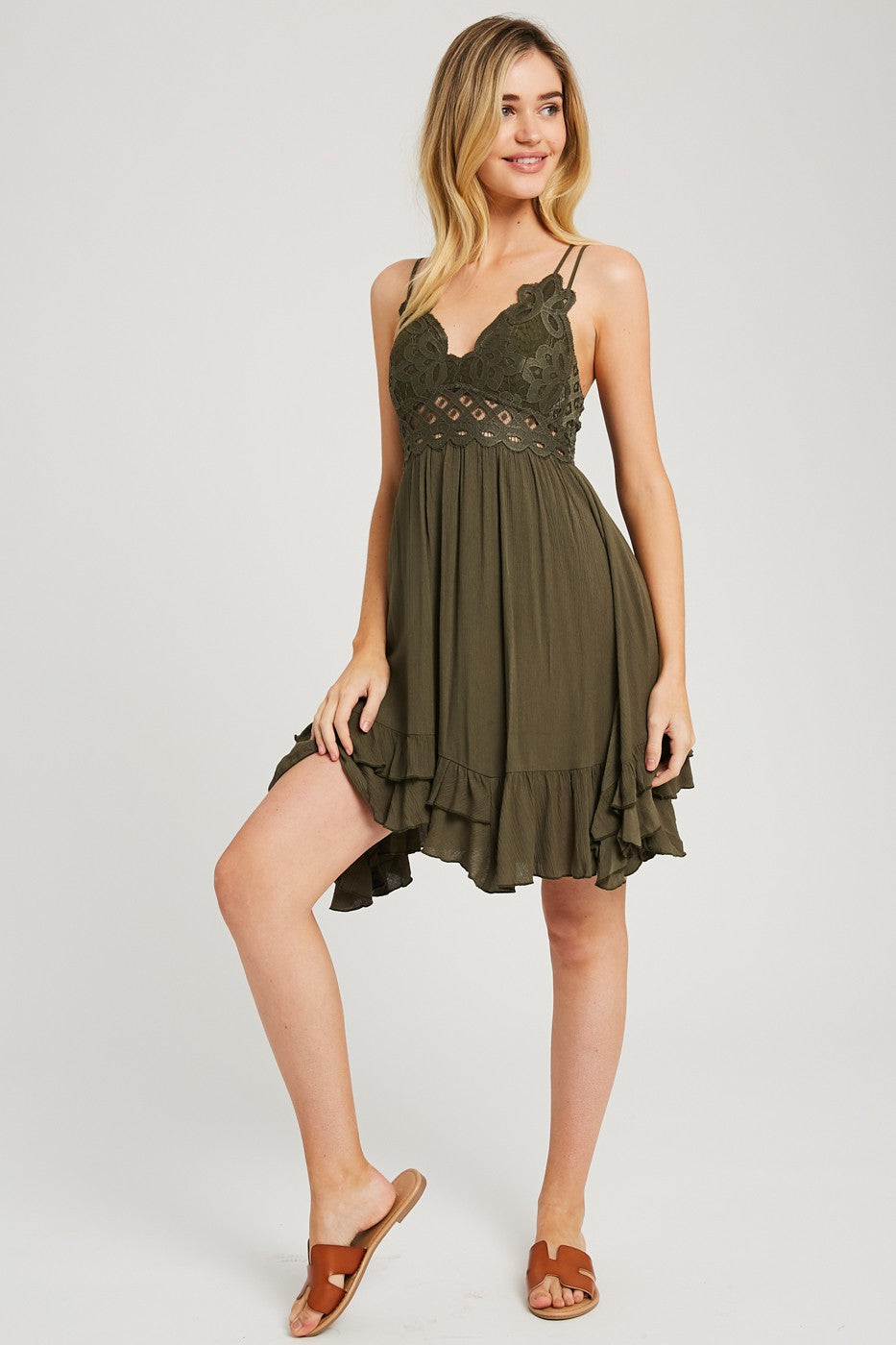 The Dillon Dress-Olive
