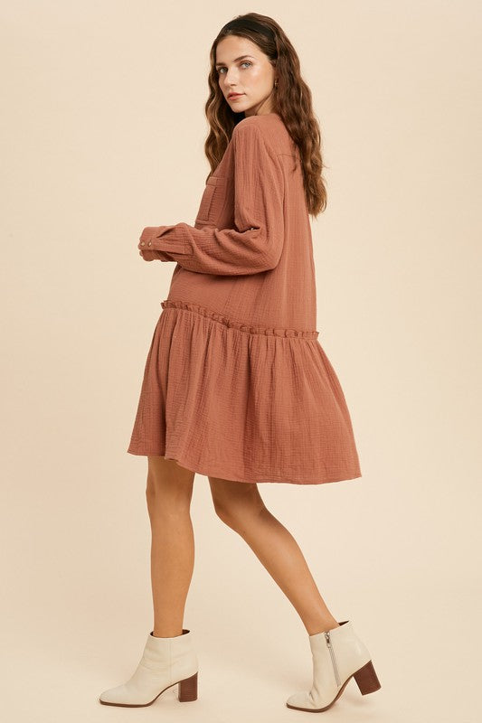 Peplum Hem Dress