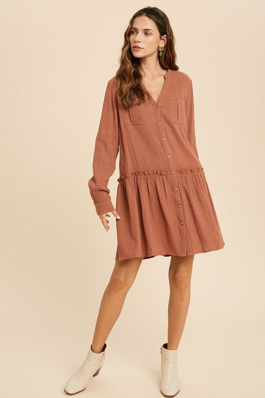 Peplum Hem Dress