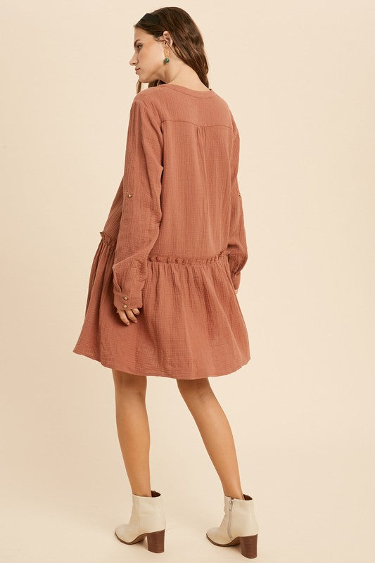 Peplum Hem Dress
