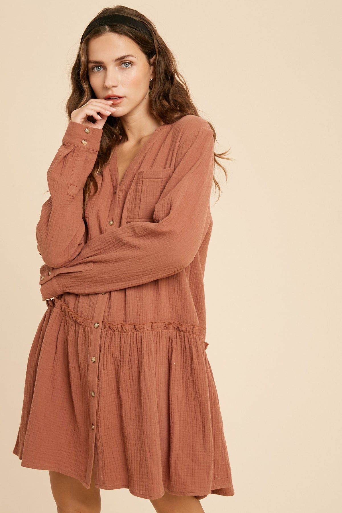 Peplum Hem Dress