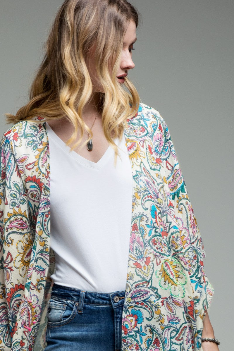 Intricate Jacobean Kimono