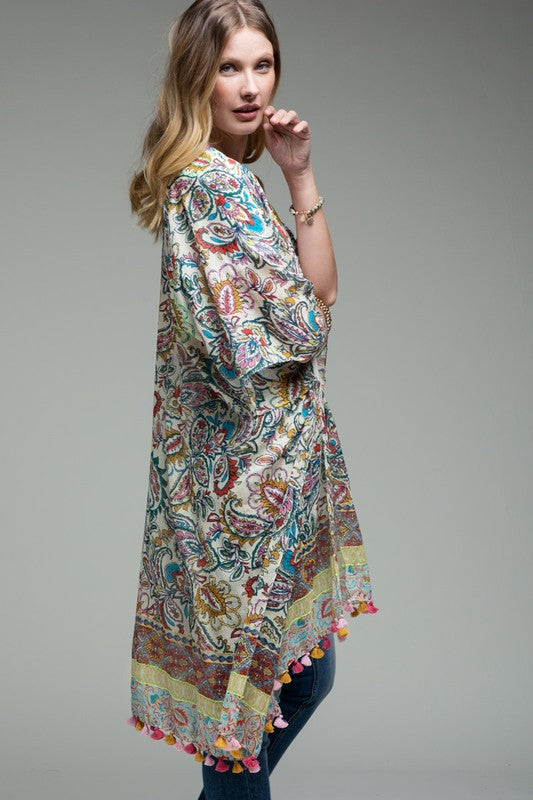 Intricate Jacobean Kimono