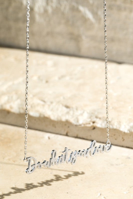 Do What You Love Necklace - Gold