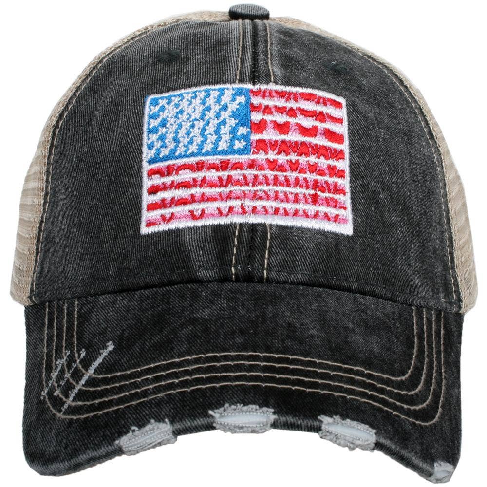 American Flag Women's Trucker Hat