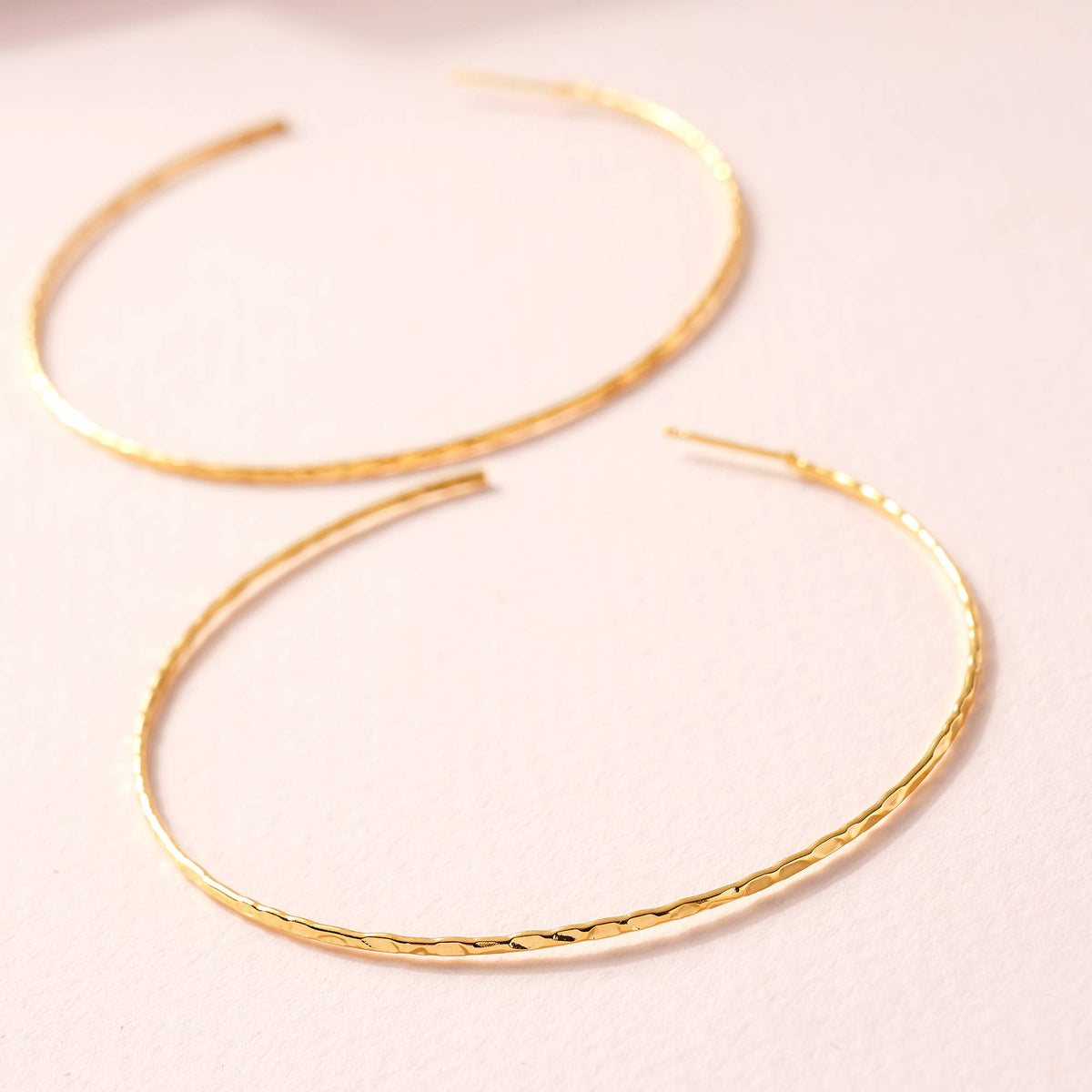 Secret Box Gold Dip Hoop Earrings