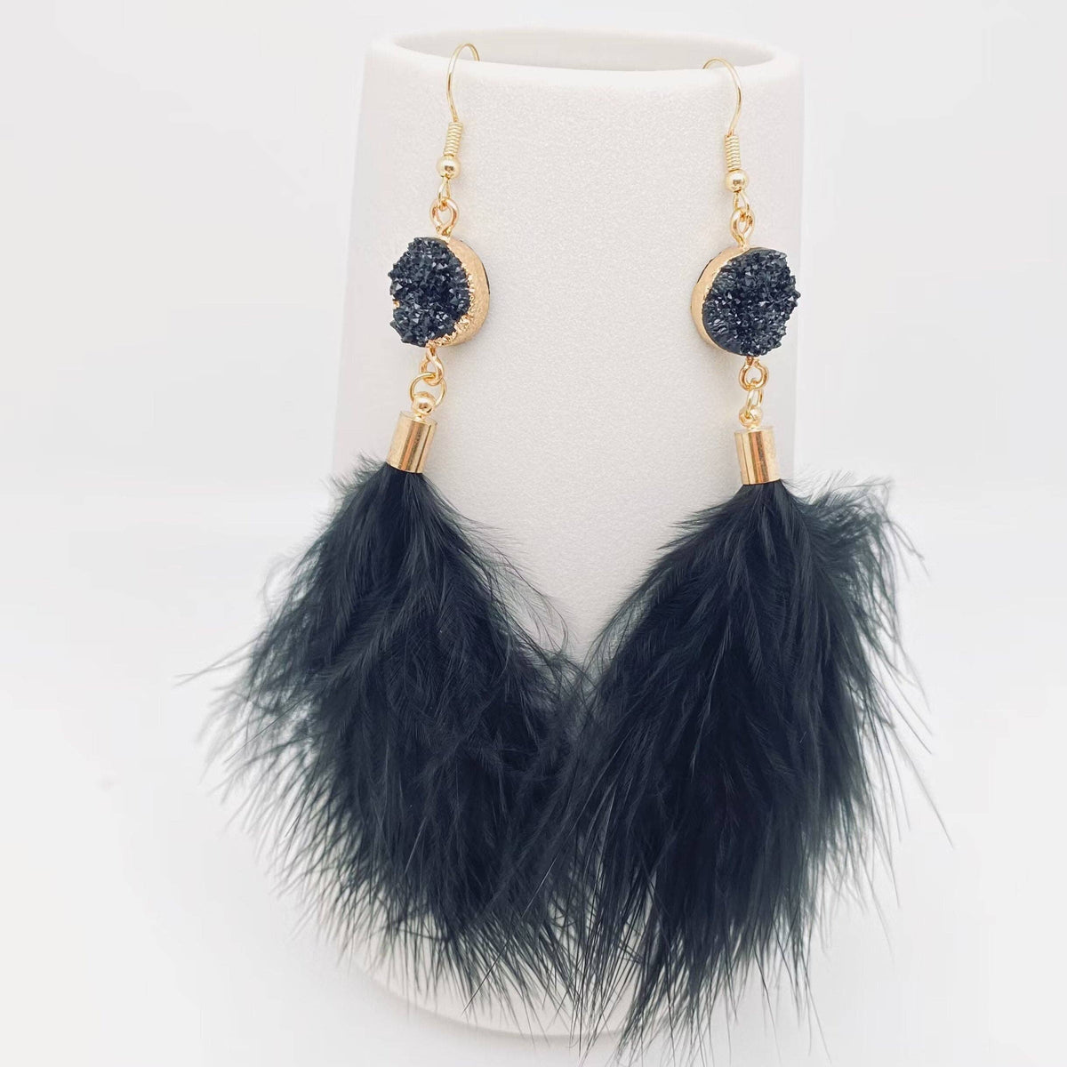 Temperament Feather Tassels Earrings