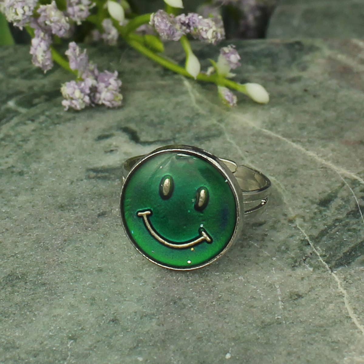 Happy Moods Smiling Face Mood Ring