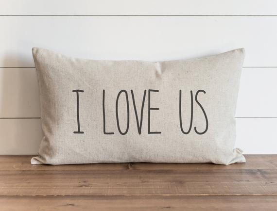 I Love Us Pillow .
