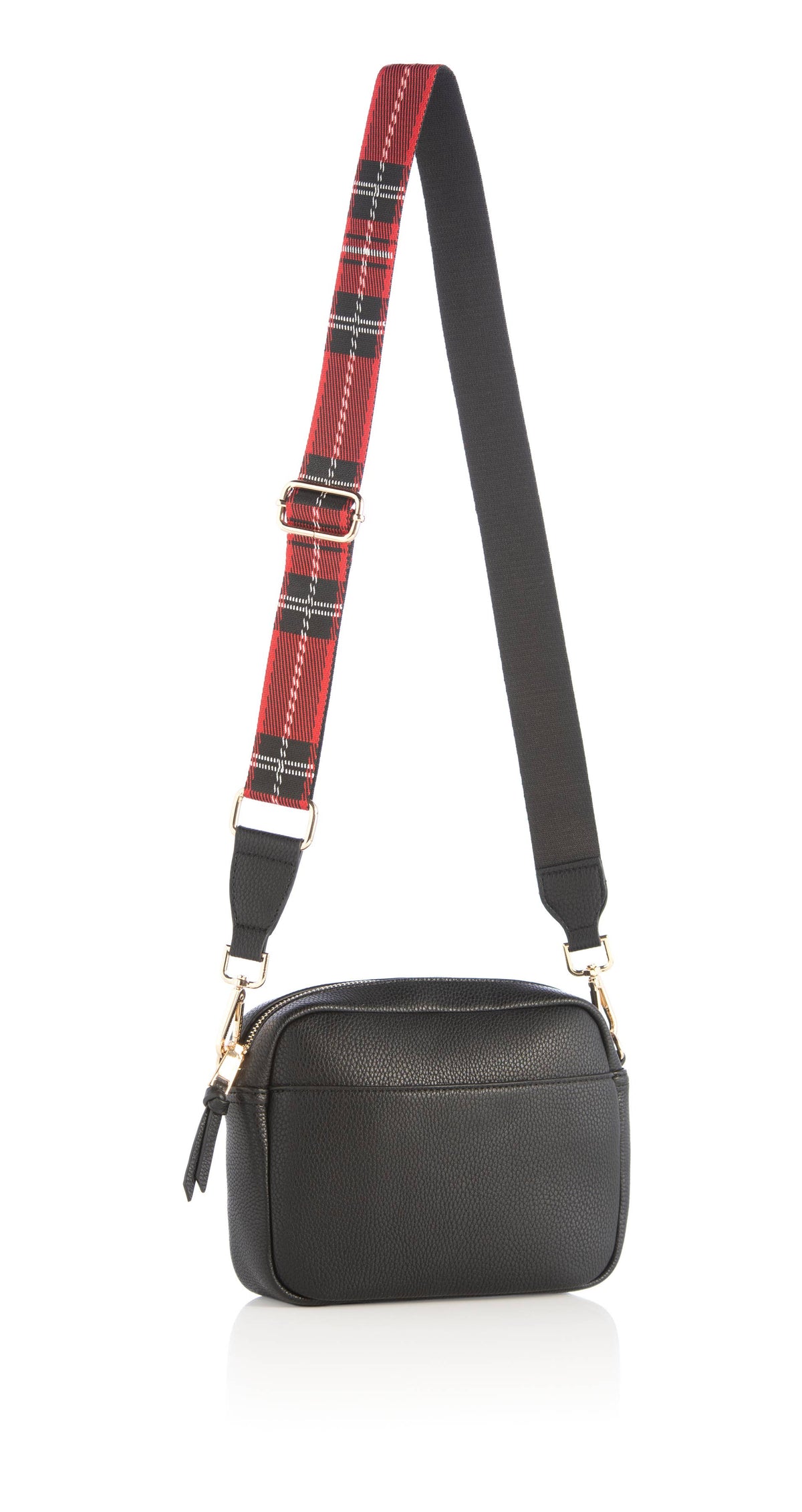 Red Plaid Guitar Strap