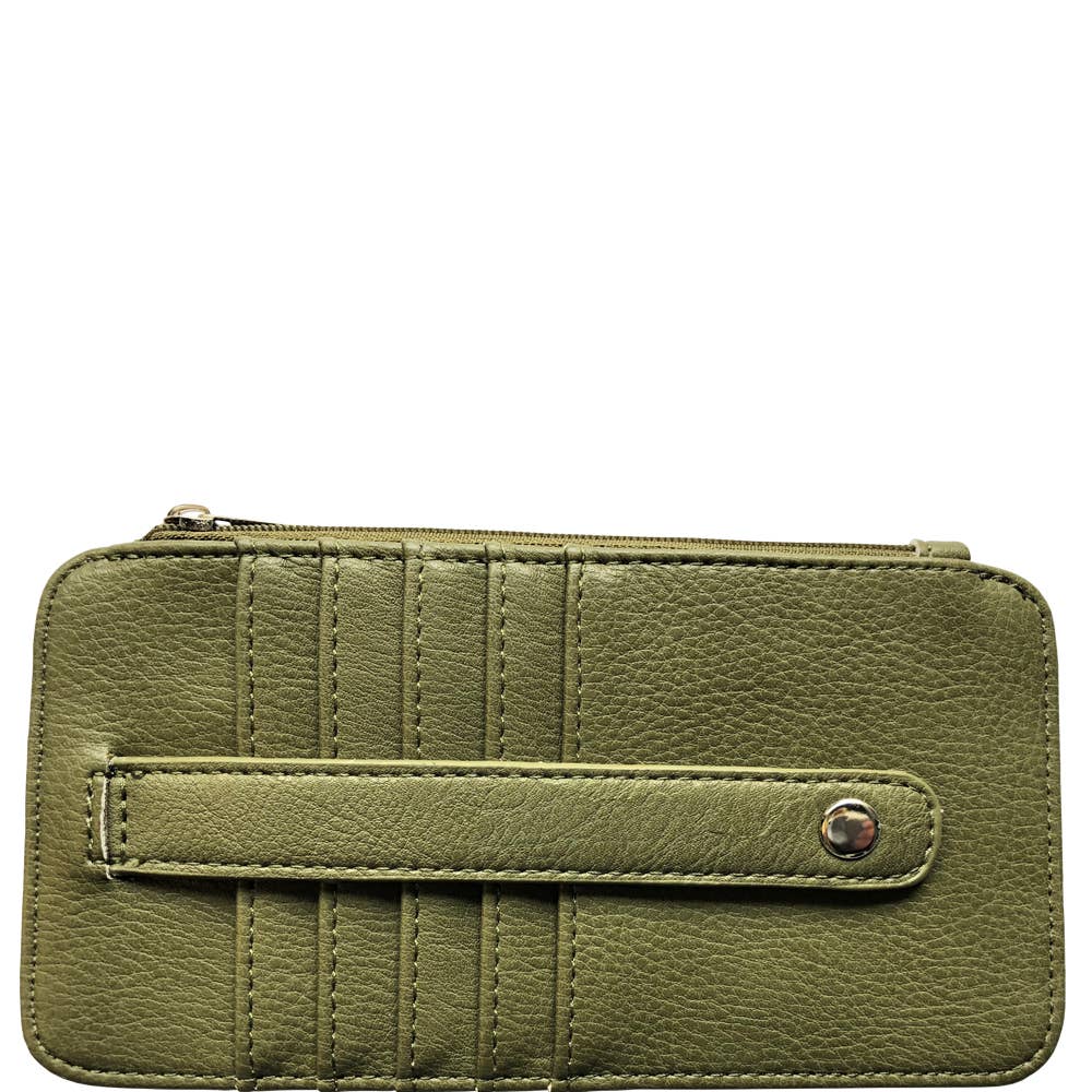 Marlo Credit Card Sleeve-Army Green