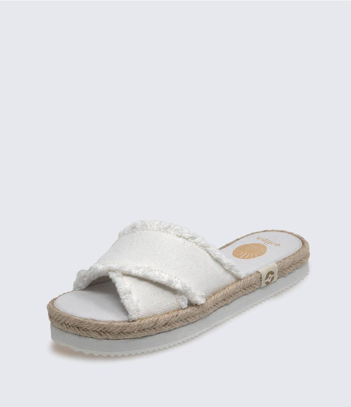 nalho - Kamala White Platform Espadrilles with Yoga Mat