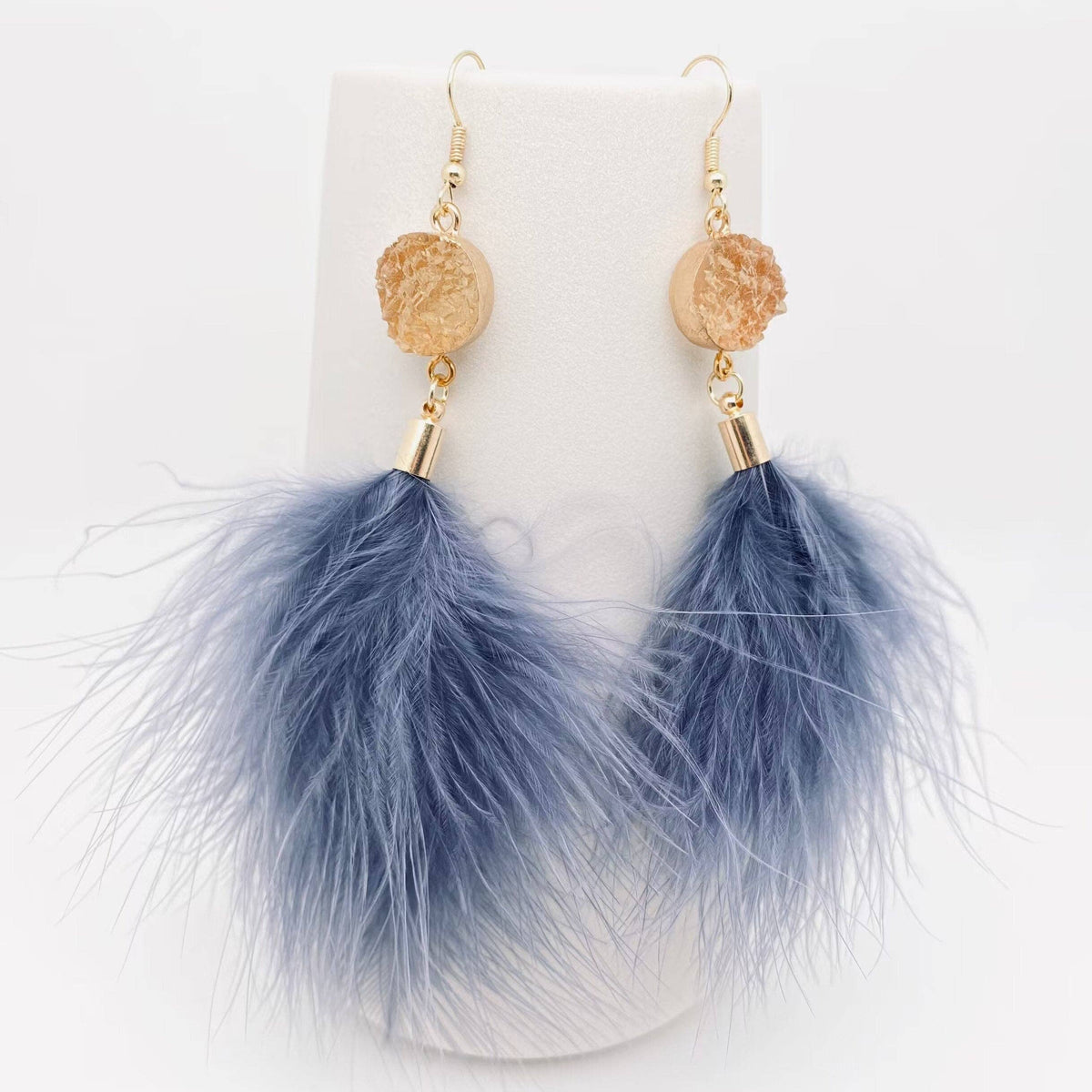 Temperament Feather Tassels Earrings